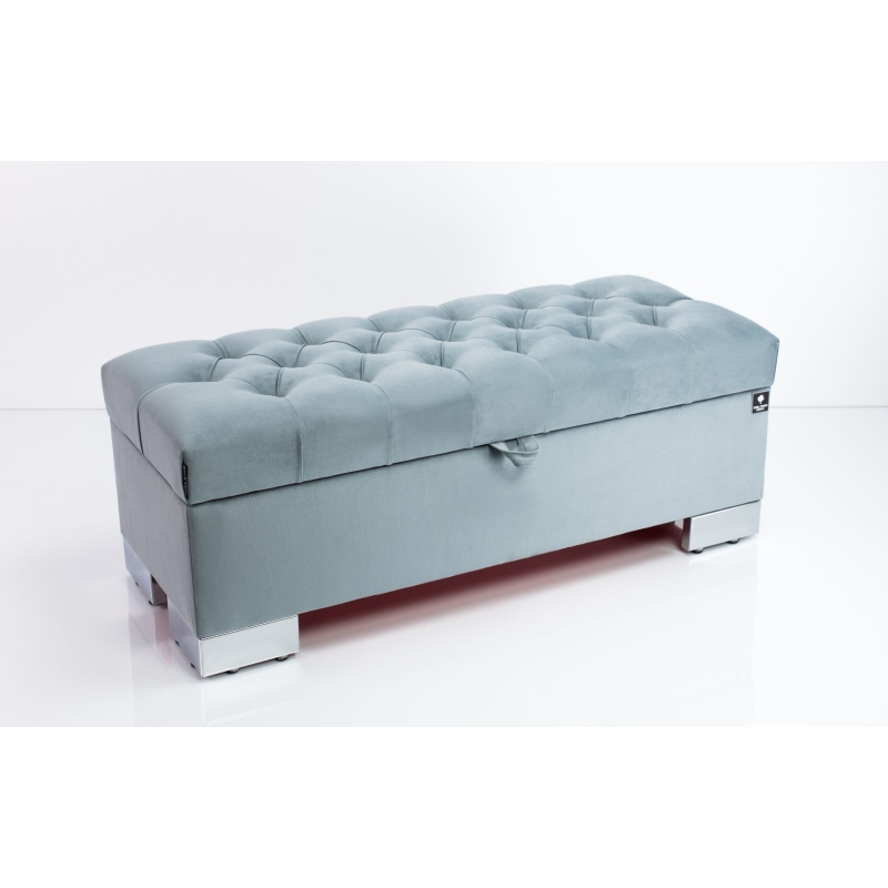 Tufted Storage Bench Chesterfield Q-4 Piano 11